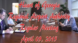 preview picture of video 'Heart of Ga Airport Auth Meeting April 9, 2015'