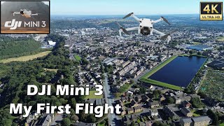 4K | DJI Mini 3 | First Flight | Halifax, Yorkshire