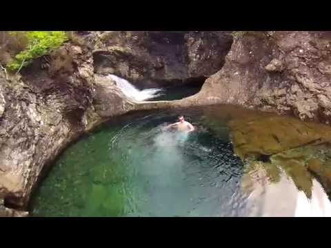 Swimming in the Fairy Pools, Isle of Skye