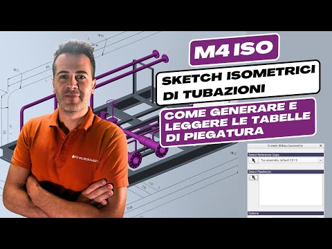 Anteprima video M4 ISO e PTC Creo Piping: Tabelle di Piegatura