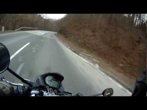 Aprilia Pegaso Strada 650 onboard (GoPro HD Hero)