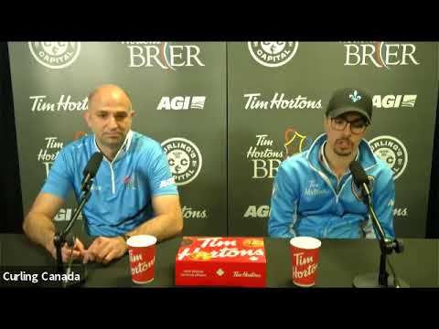 Draw 13 Media Scrum - 2021 Tim Hortons Brier