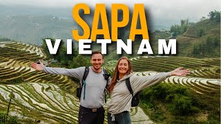 Trekking Sapa Vietnam | FINALLY Amazing views of Rice Terraces, Village Life, Trekking Rice Fields