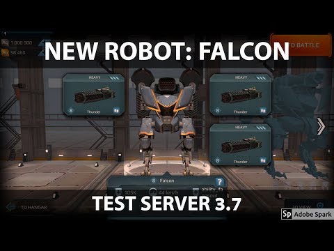 War Robots - NEW ROBOT - FALCON - Test Server 3.7 - Gameplay