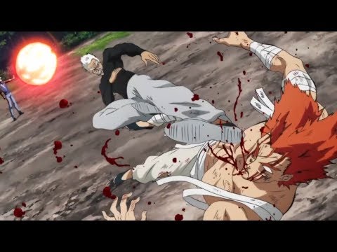 GAROU Fights  BANG and BOMB - One Punch Man Season 2 Ep 11