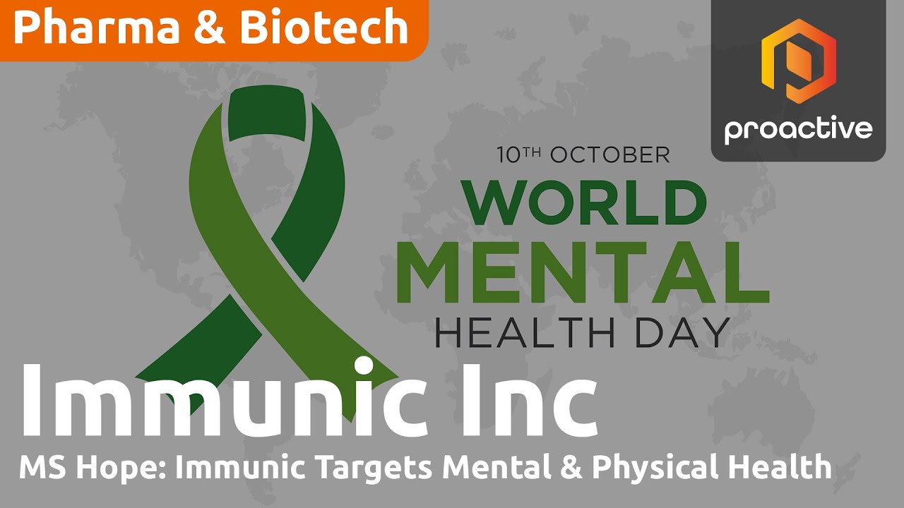 Immunic marks World Mental Health Day, highlighting the mental consequence for MS patients