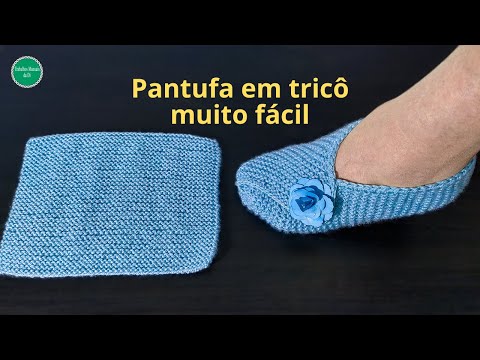 How to Make a Very Easy Knitting Slipper – Step by Step Tutorial!