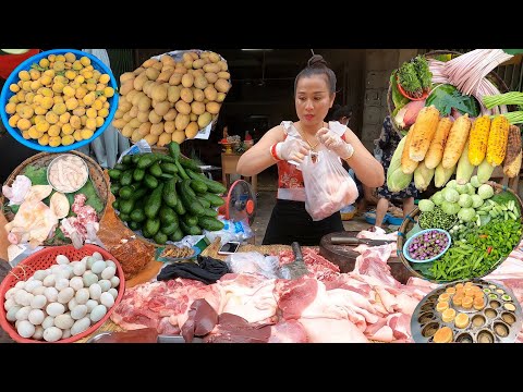 Enjoy Street Market Tour 2022, Travelling and Visiting around Orussey Market in the Afternoon
