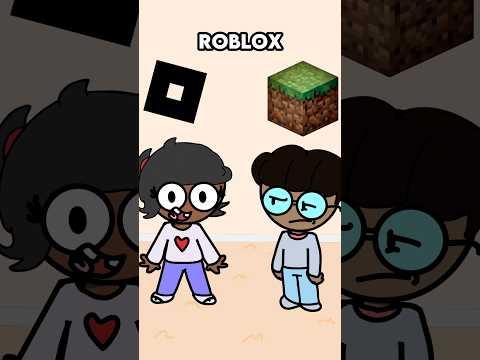 Roblox vs Minecraft 🤔 #shorts #animation