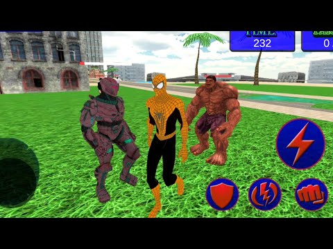 Flying Spider City Villains Battle | Spider Hero Vs Superhero Monster Villains - Android GamePlay HD