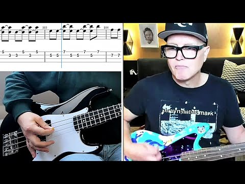 Blink-182 – Adam's Song BASS COVER with TABS (This is how Mark Hoppus plays it!)