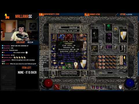 Diablo 2 - My Fully Completed Holy Grail Stash + Character Review