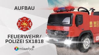 Feuerwehr/Polizei SX1818 Aufbau ⚡ | Kinder Elektroauto | Actionbikes | Deutsch