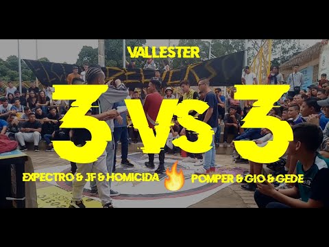 EXPECTRO & JF & HOMICIDA vs POMPER & GIO & GEDE | PANDILLAS 3vs3 |  16 OCTAVOS | EL CLUB DEL VERSO