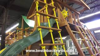 Wooden Swing Set Supreme Model by Eastern Jungle Gym