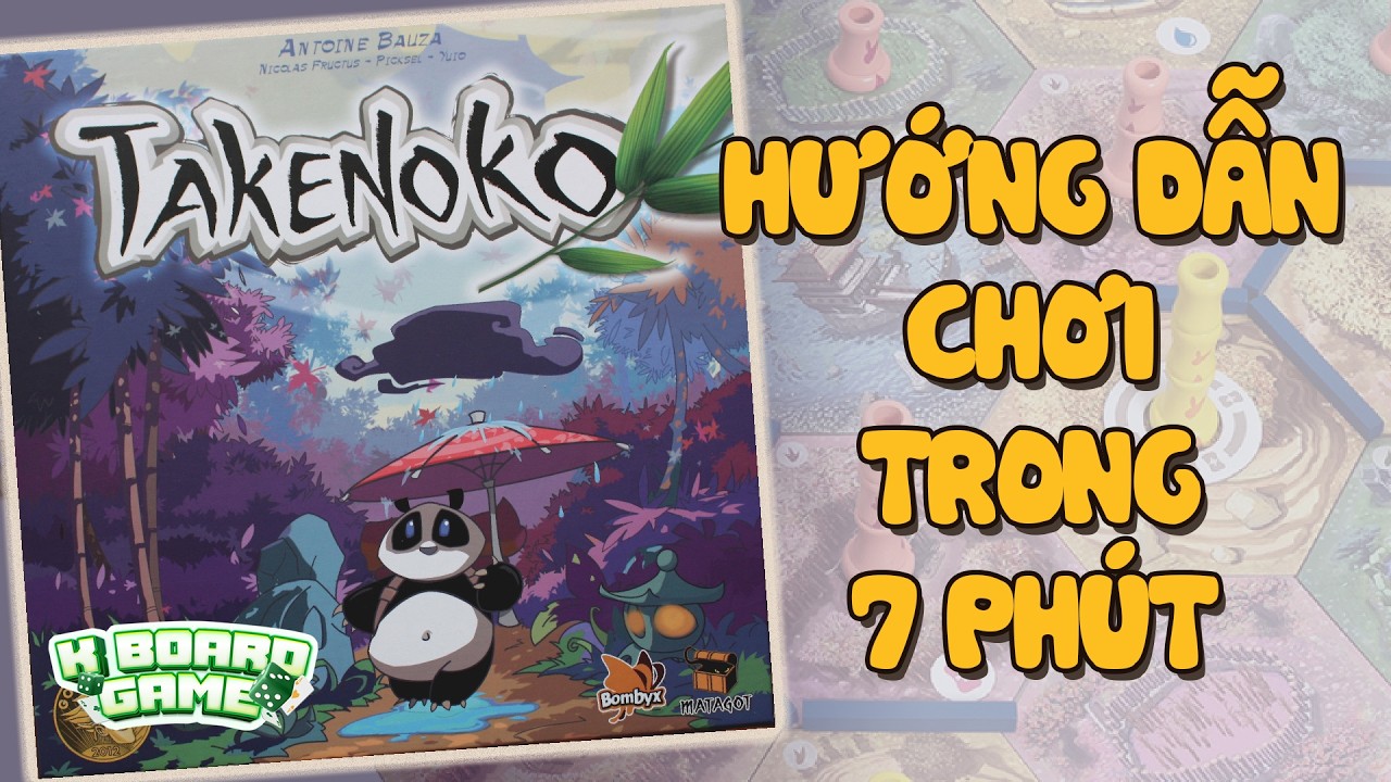 TAKENOKO: Hướng dẫn chơi chi tiết | BOARD GAME CỰC ĐÁNG YÊU | K Board Game