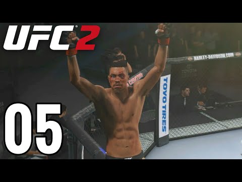 UFC 2 Career Mode Gameplay Walkthrough Part 5 - CRAZY CLOSE FIGHT!