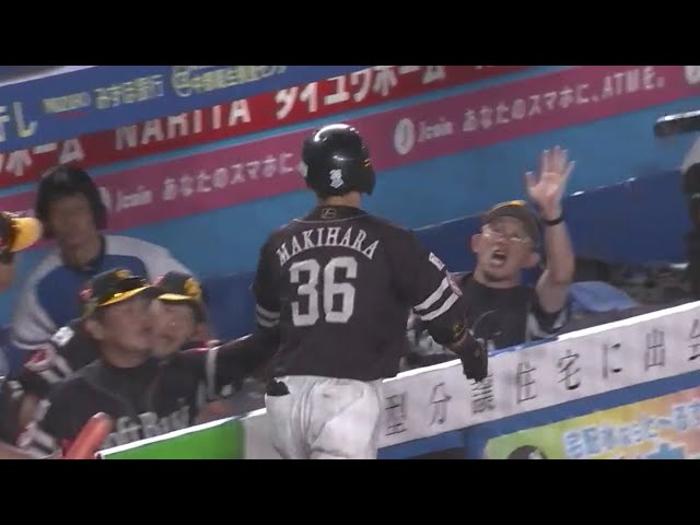 【8回表】ホークス・牧原 第3号ソロホームランを引っ張ってライトスタンドへ!! 2019/8/25 M-H