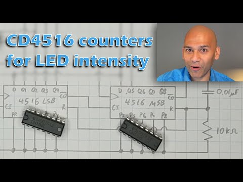 LED Intensity Control With 4516 Counter Episode 014