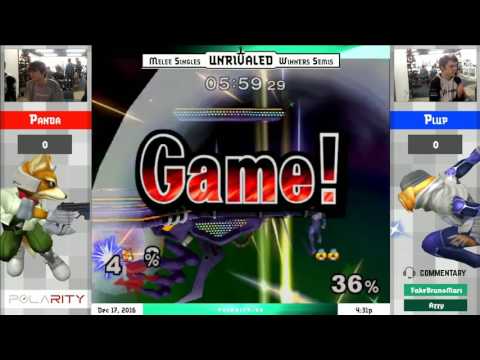Unrivaled 4 Melee - Panda (Fox) vs PG Plup (Sheik, Samus) - Winners Semis