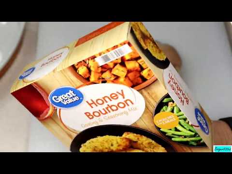 GREAT VALUE HONEY BOURBON COATING MIX CHICKEN TENDERS AIR FRYER