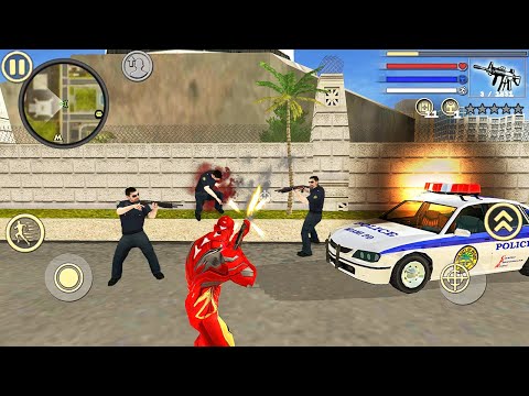 Iron Rope Hero Vice Town: Fun at NY City - Android Gameplay