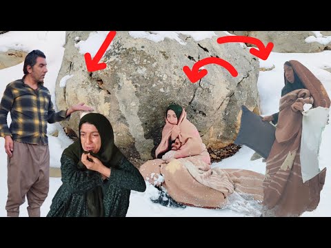 "Zeinab's tears amidst the endless snow ... Will he be saved?"