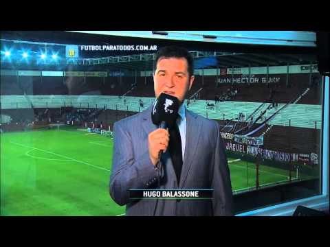 El análisis de Hugo Balassone. Lanús 2 - Gimnasia LP 0. Fecha 17. Primera División 2014. FPT