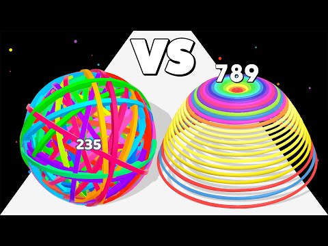 FLEXY RUNNER /vs CIRCLE RUNNER ∞ ASMR Gameplay Android iOS • Ball Run Math Gameplay Max Level
