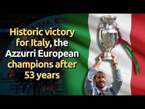 The Azzurri European champions after 53 years