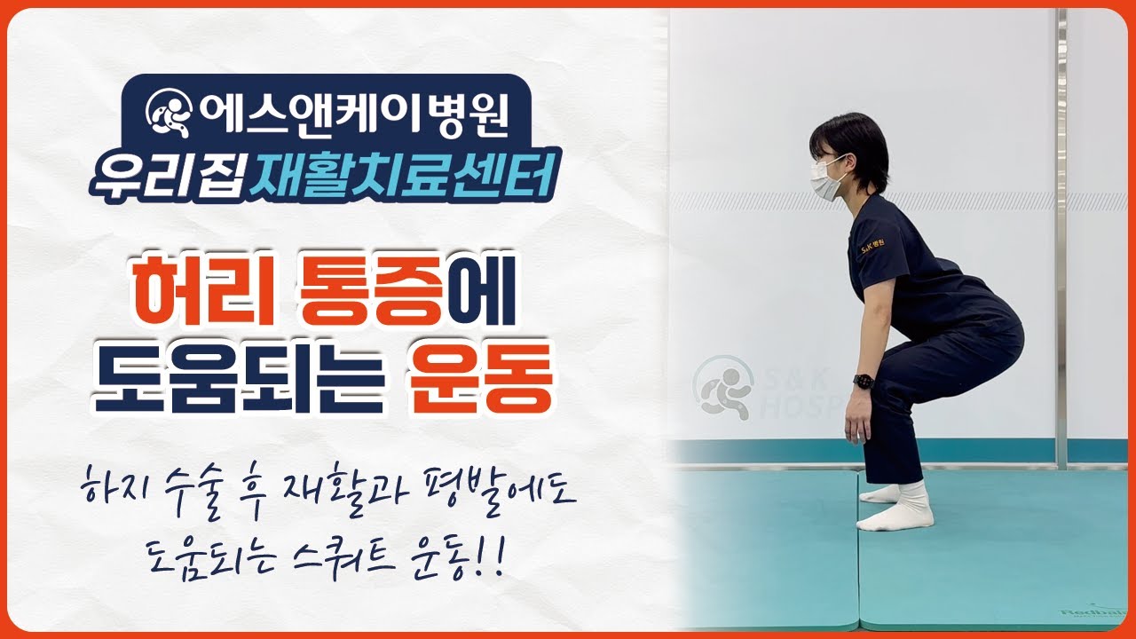 허리 근육 강화 핵심운동, 재활치료사가 알려주는 스쿼트 방법