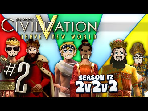 Civilization 5 2v2v2 - #2 - Isthmus