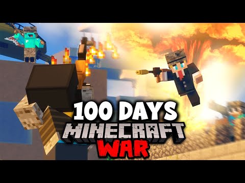 Surviving 100 Days in a Minecraft MODDED WAR.. *INTENSE*