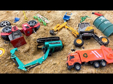 Bagger, Müllwagen, Kipper und Straßenwalze werden von Bibo mit Superkraft teleportiert.