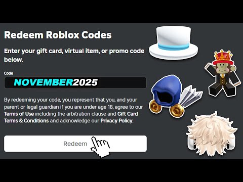 ALL NEW NOVEMBER 2025 Roblox Promo Codes For FREE ROBLOX Items & FREE UGC LIMITEDS 2025 (UPDATED)