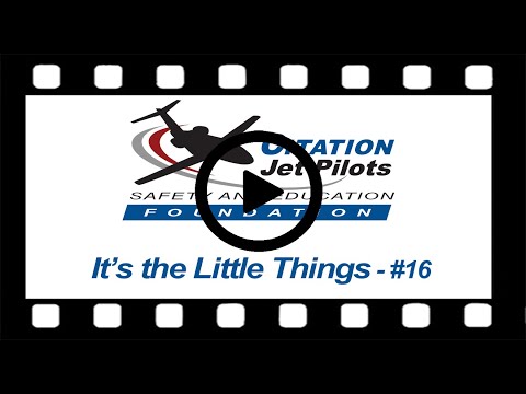 CJP Foundation Safety Video Podcast -  "It's the Little Things" #16