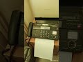 Sending And Receiving A Fax By A Panasonic Fax Machine