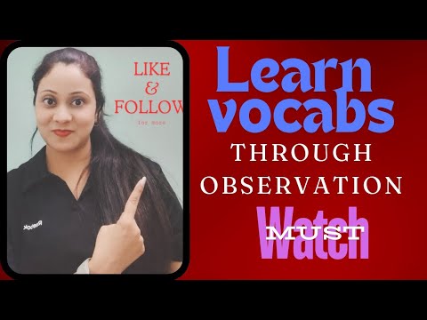 Listen and learn | Learn through observation|Daily use English language| English vocabs.