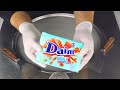 ASMR Daim Mint Ice Cream Rolls How To Make Rolled Fried Ice Cream With Chocolate Food Dessert