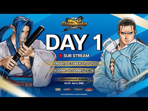 SNK World Championship 2025 - Day 1 - KOF XV, SAMURAI SHODOWN & Art of Fighting 3 LCQs