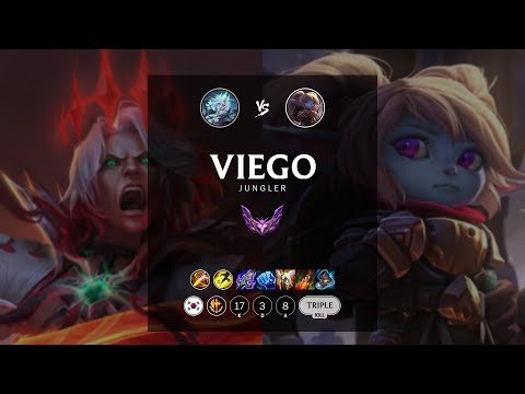 Viego Jungle vs Poppy - KR Master Patch 12.15