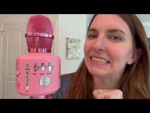 Bluetooth Karaoke Microphone Review | Fun for Kids w/ 30 Songs & Voice Effects! 🎤🎶