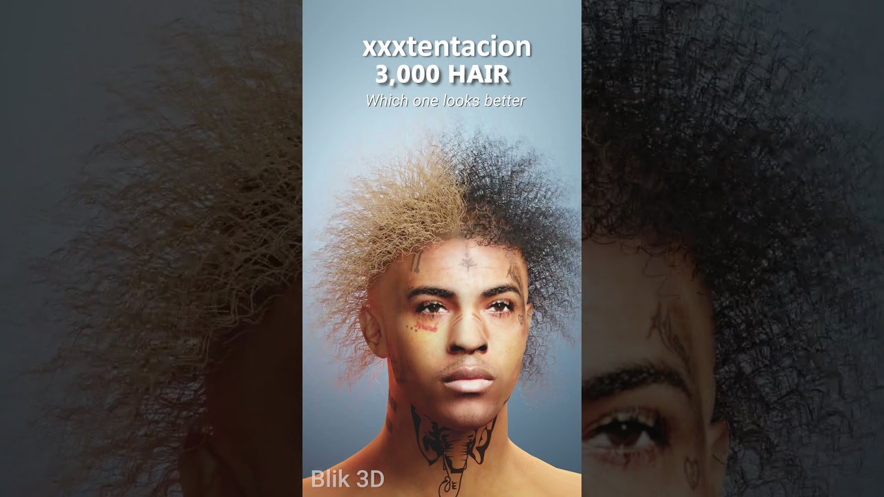 XXXTentacion with hair #song #art #rap #xxxtentacion #music #hair #hairstyle