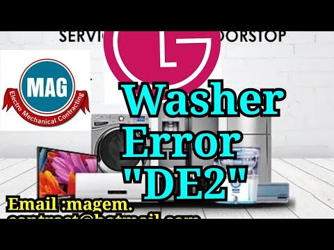How To Fix Your Lg Washing Machine Error De2
