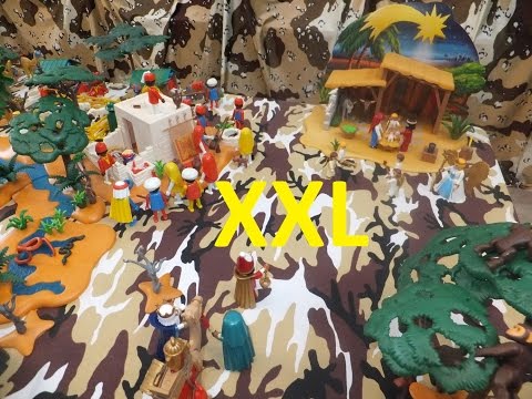 Große Playmobil Weihnachtskrippe - Christmas nativity scene