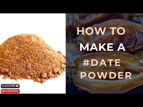 How to make | Date  Powder |