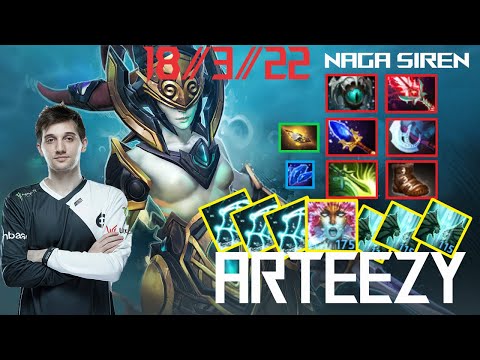 Arteezy Naga Siren Carry Gameplay Patch 7.31b - Dota 2 Full Gameplay player perspective.