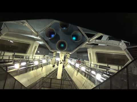 TTA People Mover with Space Mountain's lights on