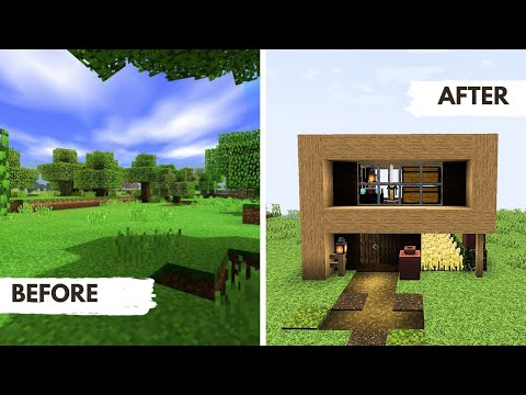 EPIC Minecraft Modern House Build - Easy Survival Tips!