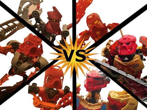 LEGO BIONICLE-Tahu VS Tahu VS Tahu VS Tahu VS TAHU VS TAAAHUUU | Stop Motion Fight